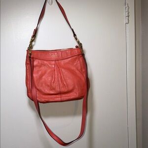 Coach Coral Leather Shoulder Bag